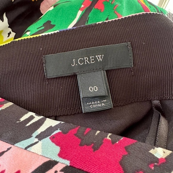 J. Crew Multicolor Silk Skirt, Size 00 - Picture 5 of 10